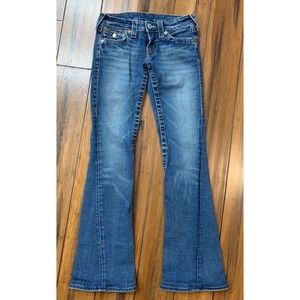 True Religion Women’s Joey Flare Jeans 25 waist